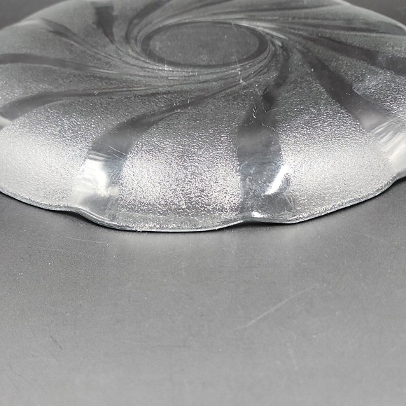 ARCOROC Durand Clear Glass Swirl Dinner Plates 11" Set of 3 - Picture 7 of 7